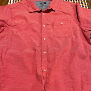 Mens the north face button down short sleeve XL